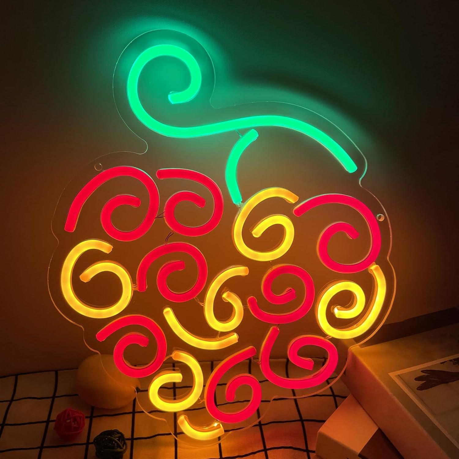Lighting Decor Living Room - 사이버 과일 네온사인 USB 디밍 가능