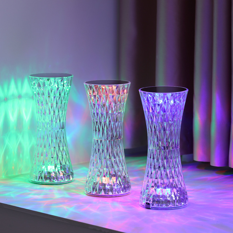 Room Decor Lighting Lamp - 크리스탈 침대 옆 테이블 램프 크리스마스