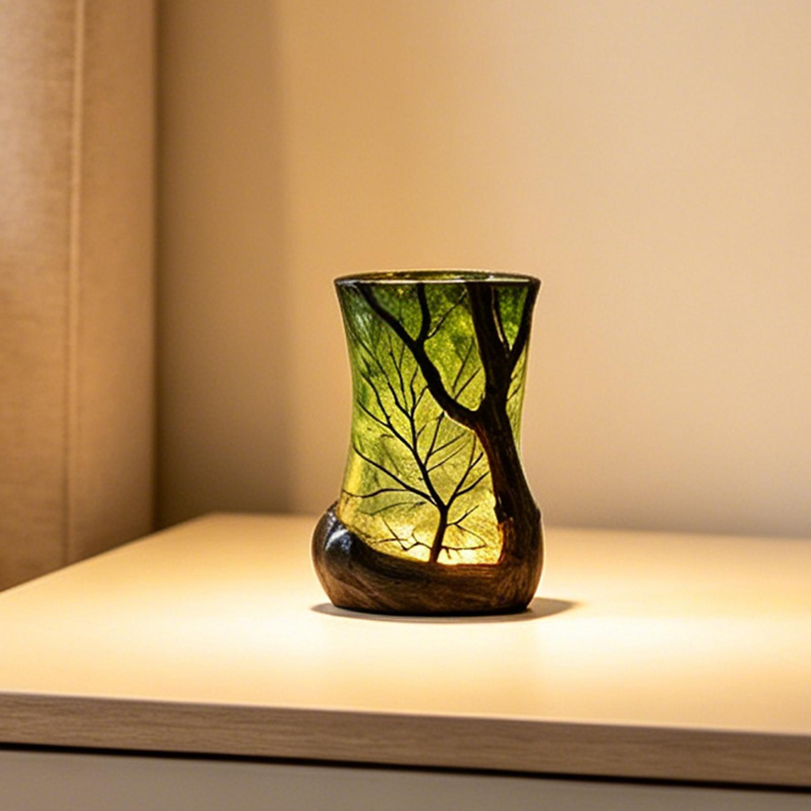 Room Decor Lighting Lamp - 침대 옆 테이블 램프 숲 모양