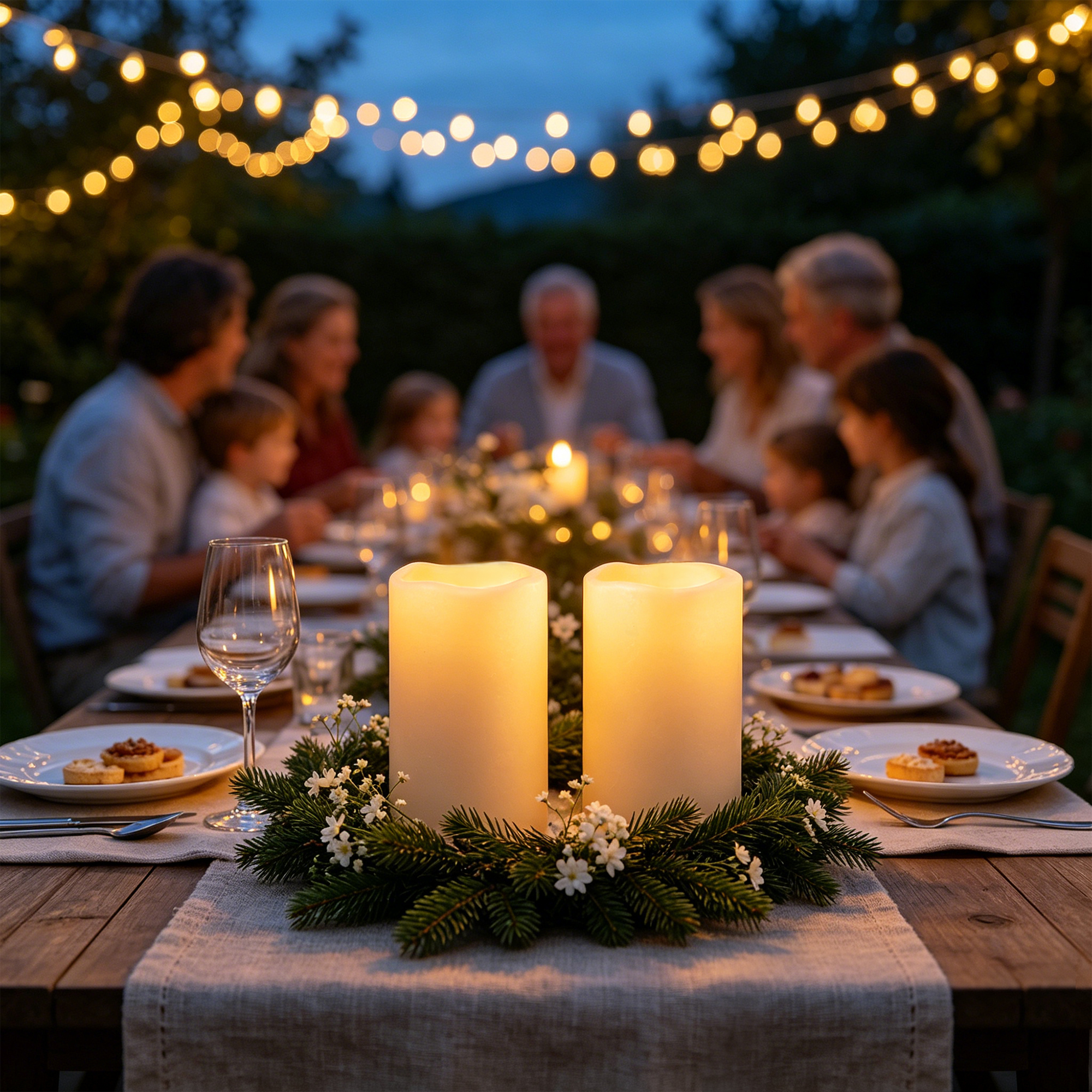 Outdoor Lighting Wedding Decor - 무화염 LED 기둥 양초, 리모컨 타이머
