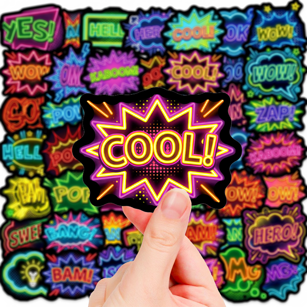 Lighting Decor Wow - 10/30/50pcs BOOM POW OMG WOW 폭발