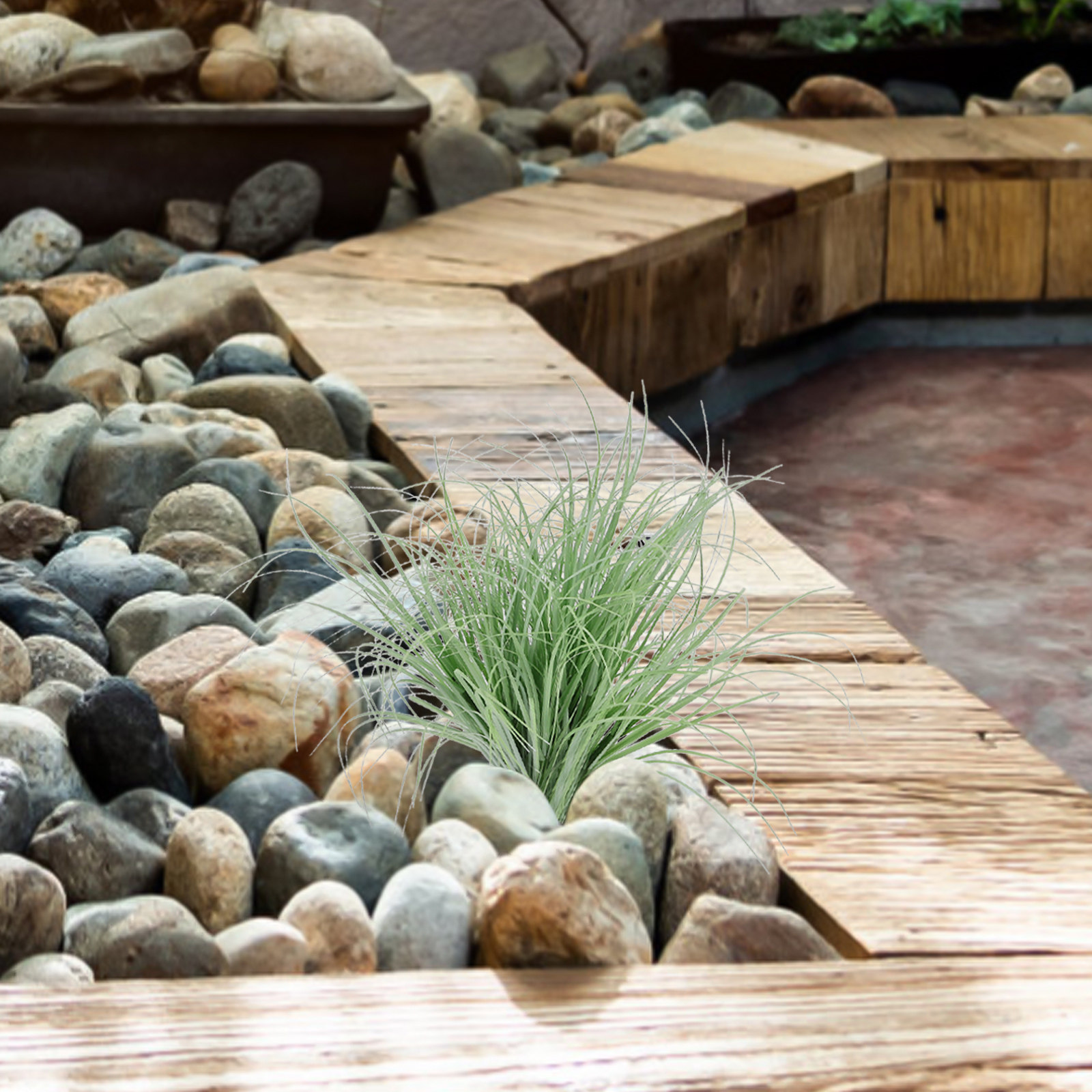 Outdoor Lighting Wedding Decor - 12Pcs 인공 녹색 줄기 밝은 녹색