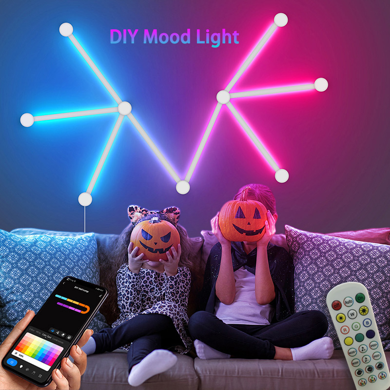 Lighting Decoration In Bedroom - 스마트 RGB 벽등, 블루투스 앱 연결