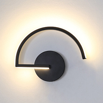 Lighting Decor Living Room - 현대적인 북유럽 LED 벽등, 미니멀리스트 블랙