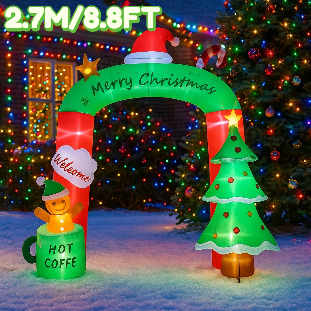 Lighting Tree Decor - 2.7M/8.8FT 크리스마스 아치형 트리 커피 컵