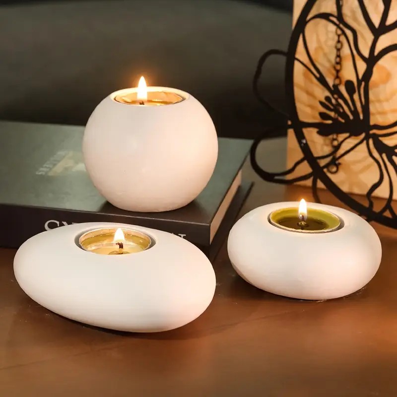 Candle Holder Set - 티라이트 캔들 홀더 수지 실리콘 몰드,