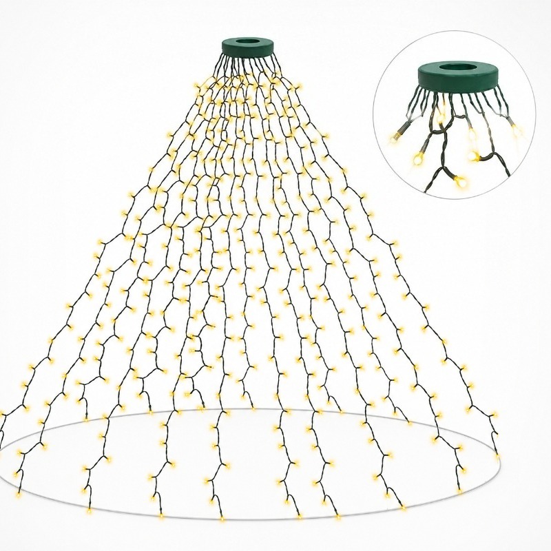 Lighting Tree Decor - 방수 USB LED 스트링 조명, 크리스마스