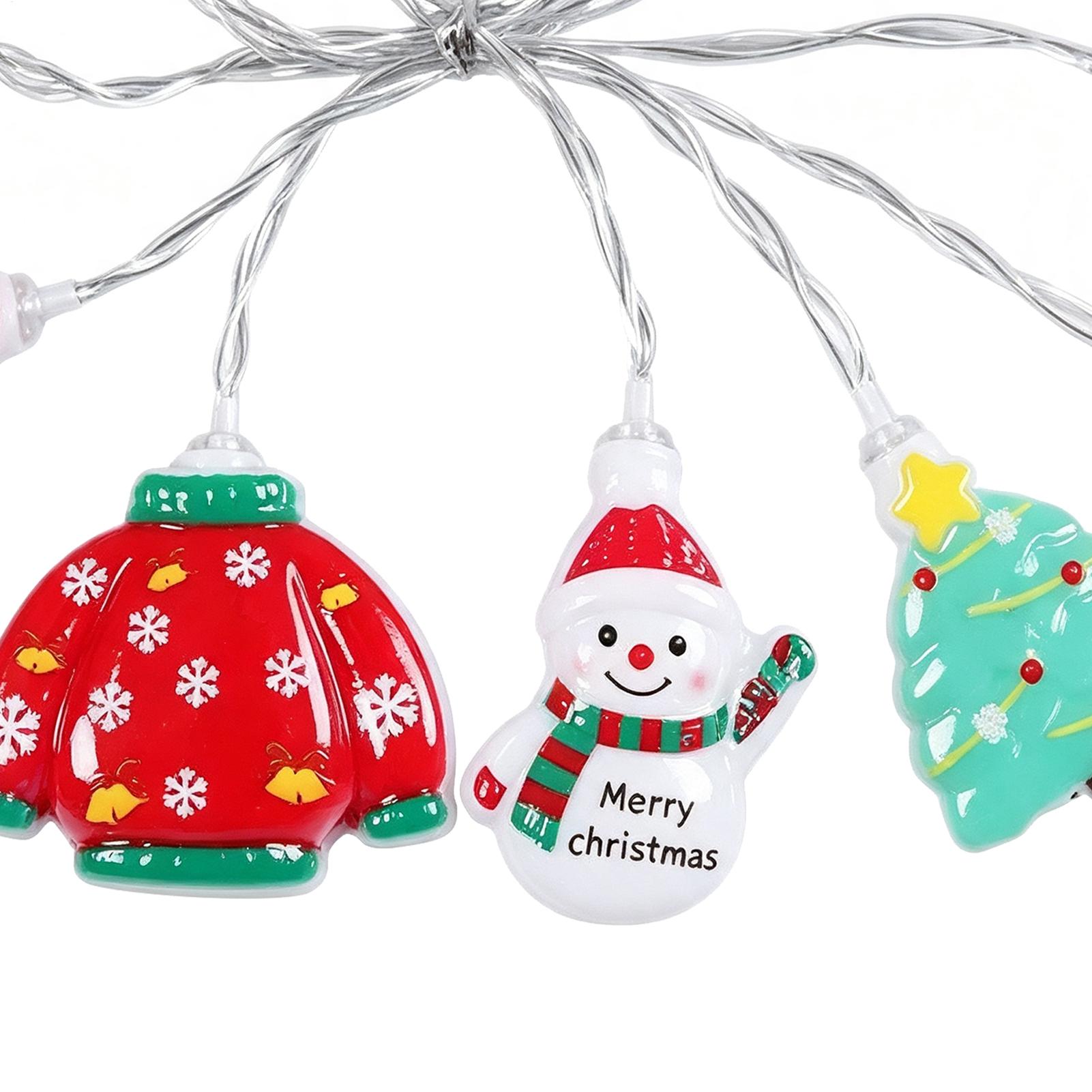 Lighting Tree Decor - 크리스마스 산타 스트링 조명 방수 LED