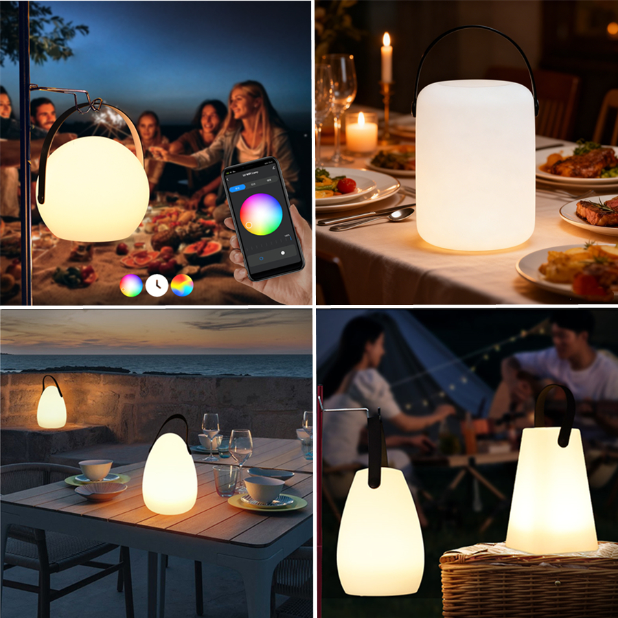 Outdoor Lighting Wedding Decor - 파티 캠핑 컬러풀 휴대용 투야 앱