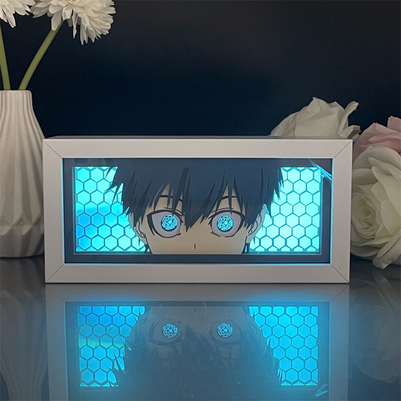 Lighting World Decor - 애니메이션 블루 잠금 월드컵 LED 종이