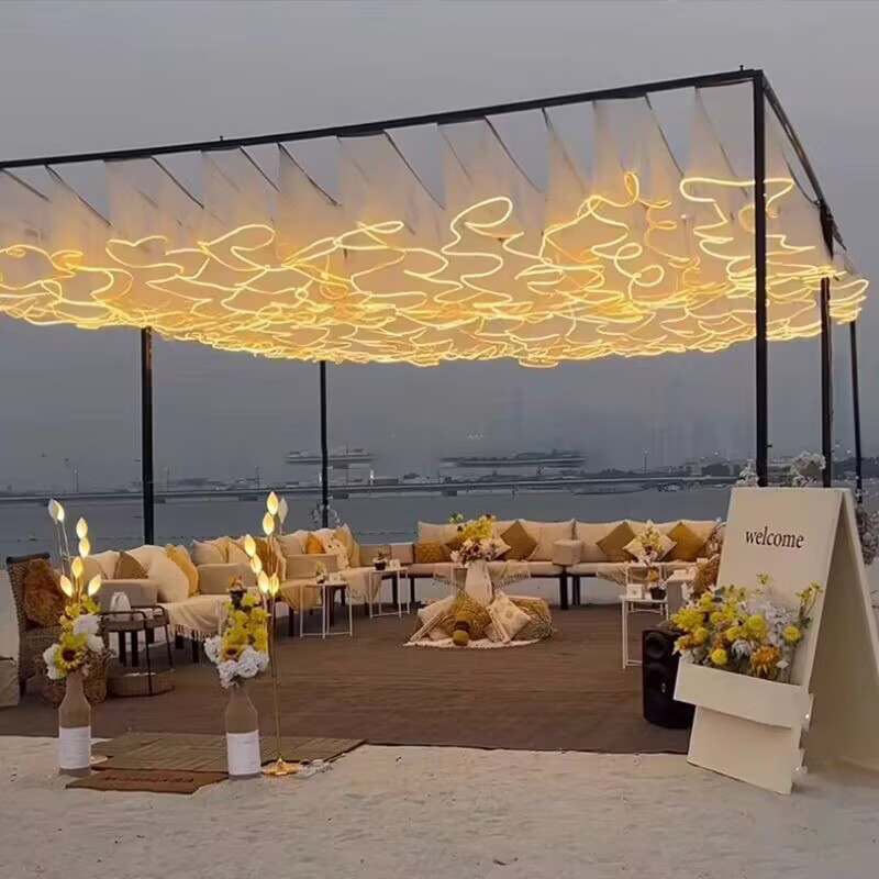 Outdoor Lighting Wedding Decor - 웨딩 천장 장식 야외 LED 발광