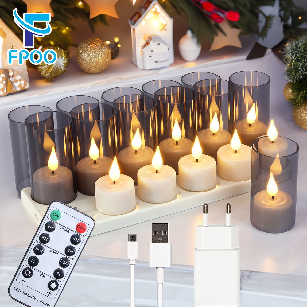 Lighting Decor Living Room - LED 캔들 라이트 충전식 무불꽃 양초