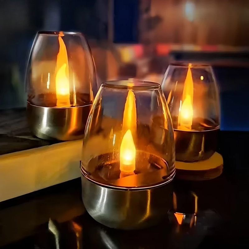 Outdoor Lighting Wedding Decor - LED 태양 촛불 라이트 불꽃 없는