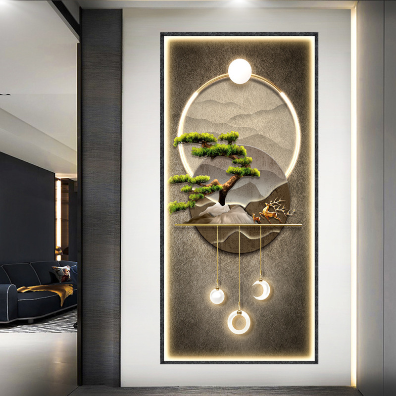 Home Decor Lighting Brands - 빛과 그림자 현관 장식 벽화 현대