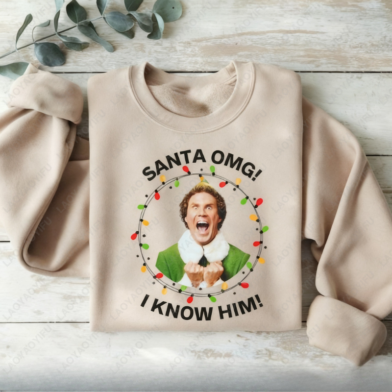 휴일 크리스마스 조명 서클 풀오버 SANTA OMG!  - Santa'S Elves Holiday Lighting & Decor Llc 리뷰 및 가격