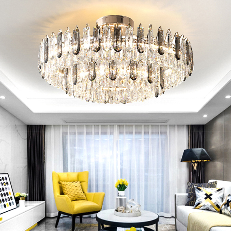 현대 디자이너 크리스탈 천장 조명 LED 조명 낮은 천 - Bathroom Lighting Decor Ideas 리뷰 및 가격