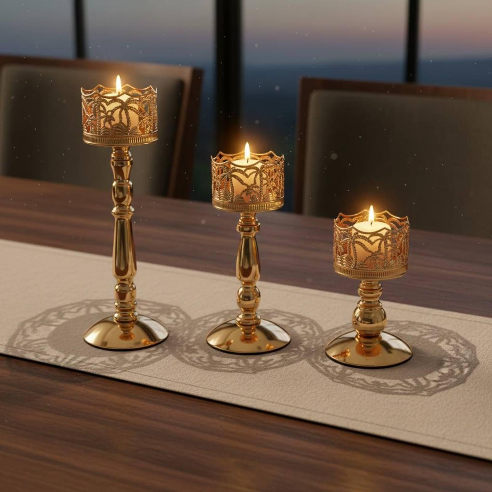 철제 캔들스틱 우아한 금속 캔들 홀더 세트 속이 빈 캔 - Candle Holder Set 리뷰 및 가격