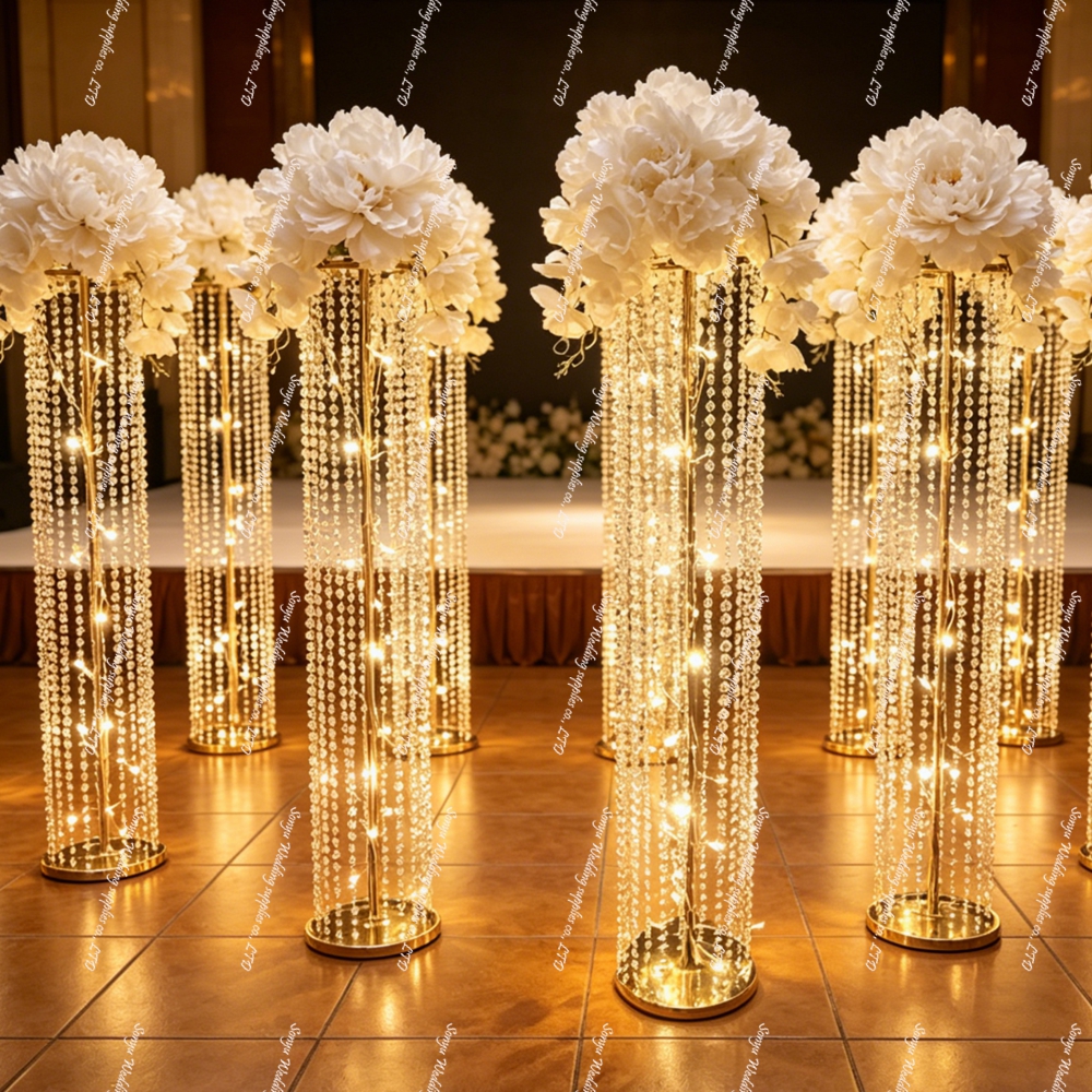 6개 120cm 발광 크리스탈 비즈 가로등 나무길 장식 - Lighting Tree Decor 리뷰 및 가격