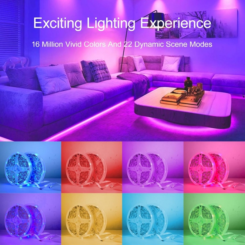 DC 5V USB LED 스트립 라이트 앱 제어 색상  - Room Decor Lighting Lamp 리뷰 및 가격