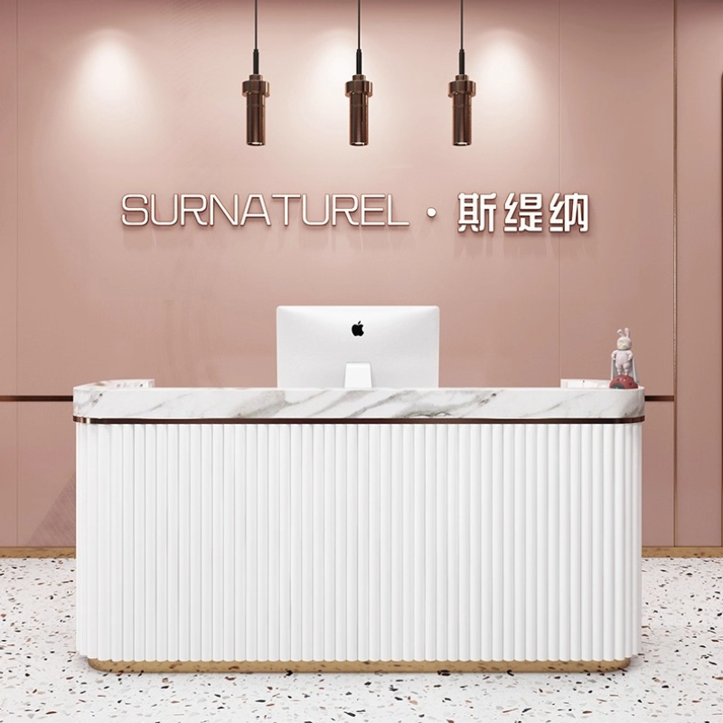 라이트 럭셔리 모던 계산대 대리석 느낌 헤어 살롱 아치 - Furniture Lighting & Decor Magazine 리뷰 및 가격