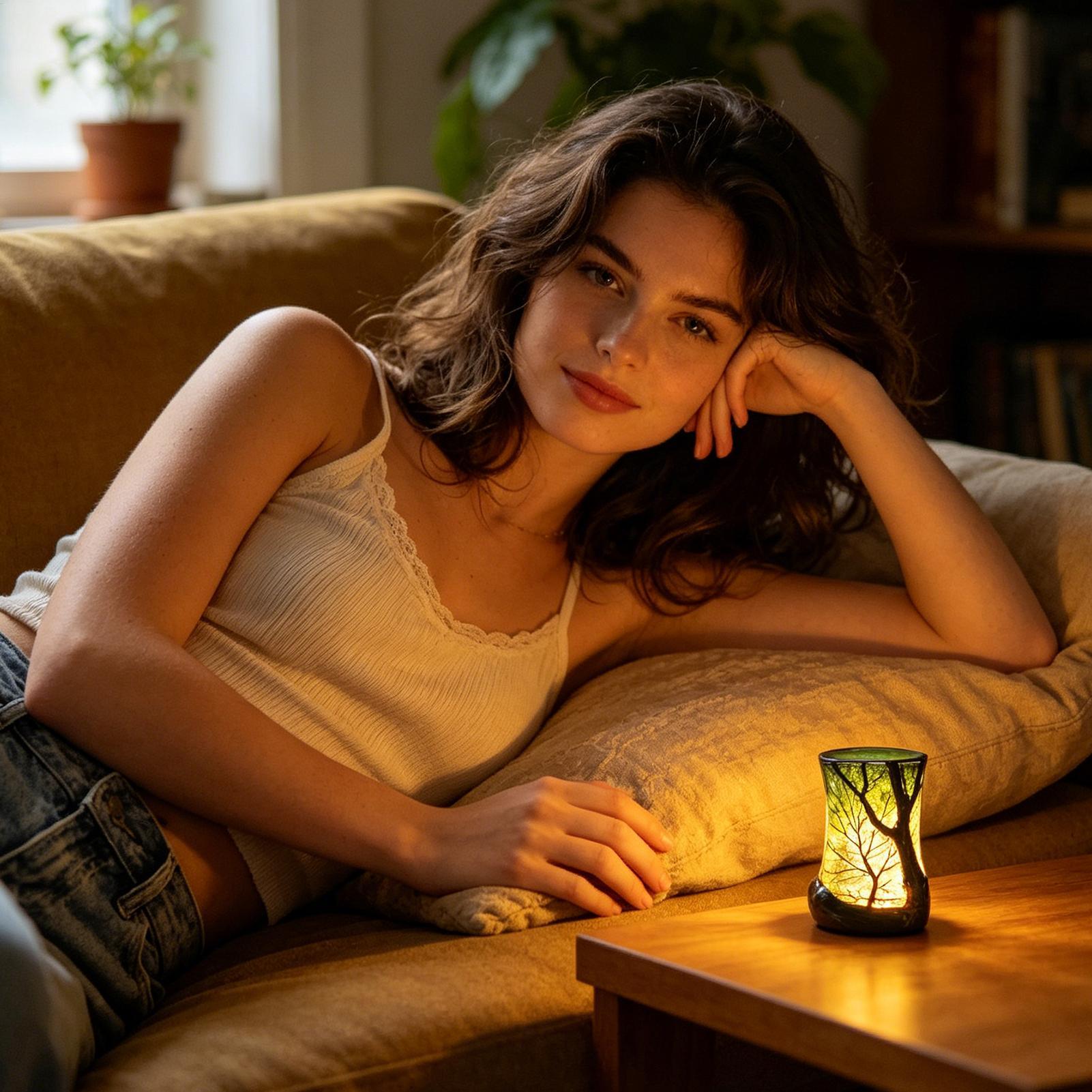 침대 옆 테이블 램프 숲 모양 야간 조명, 가정, 사무 - Room Decor Lighting Lamp 리뷰 및 가격