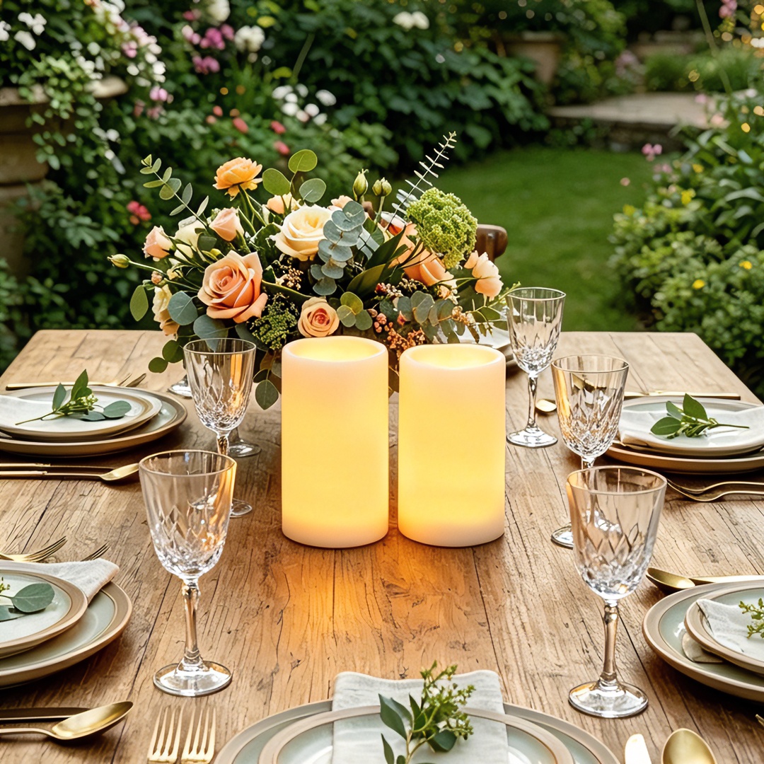 무화염 LED 기둥 양초, 리모컨 타이머 포함 방수,  - Outdoor Lighting Wedding Decor 리뷰 및 가격