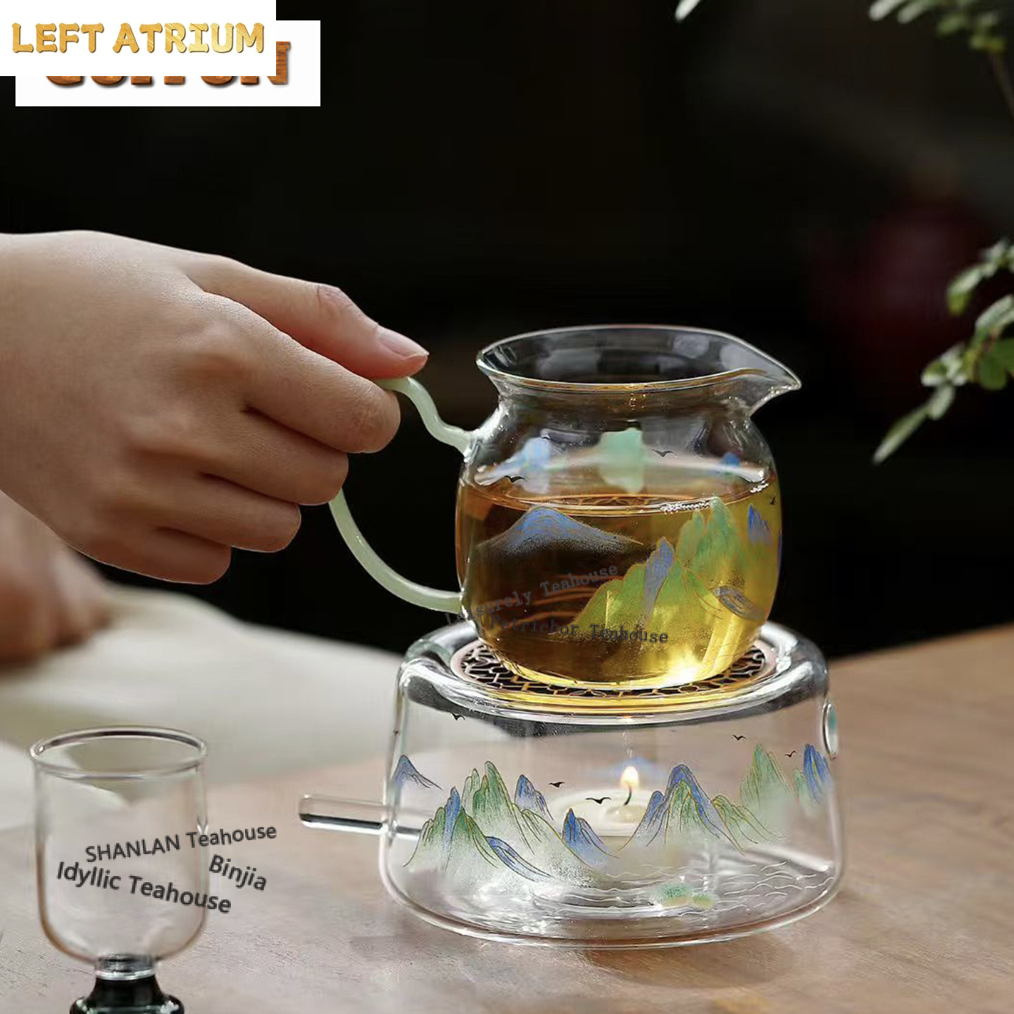 두꺼운 내열 유리 차 보온기 홀더 캔들 히터 스토브 주 - Candle Holder Set 리뷰 및 가격