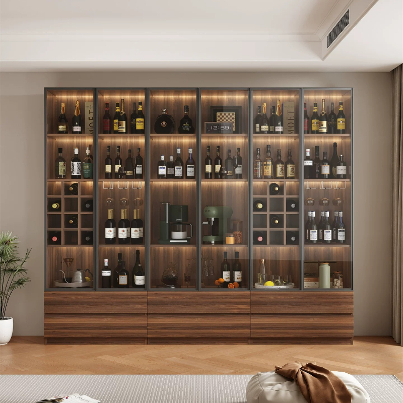 홈 거실 유리 진열장 고급 식당 수납장 와인 캐비닛 모 - Furniture Lighting & Decor Magazine 리뷰 및 가격