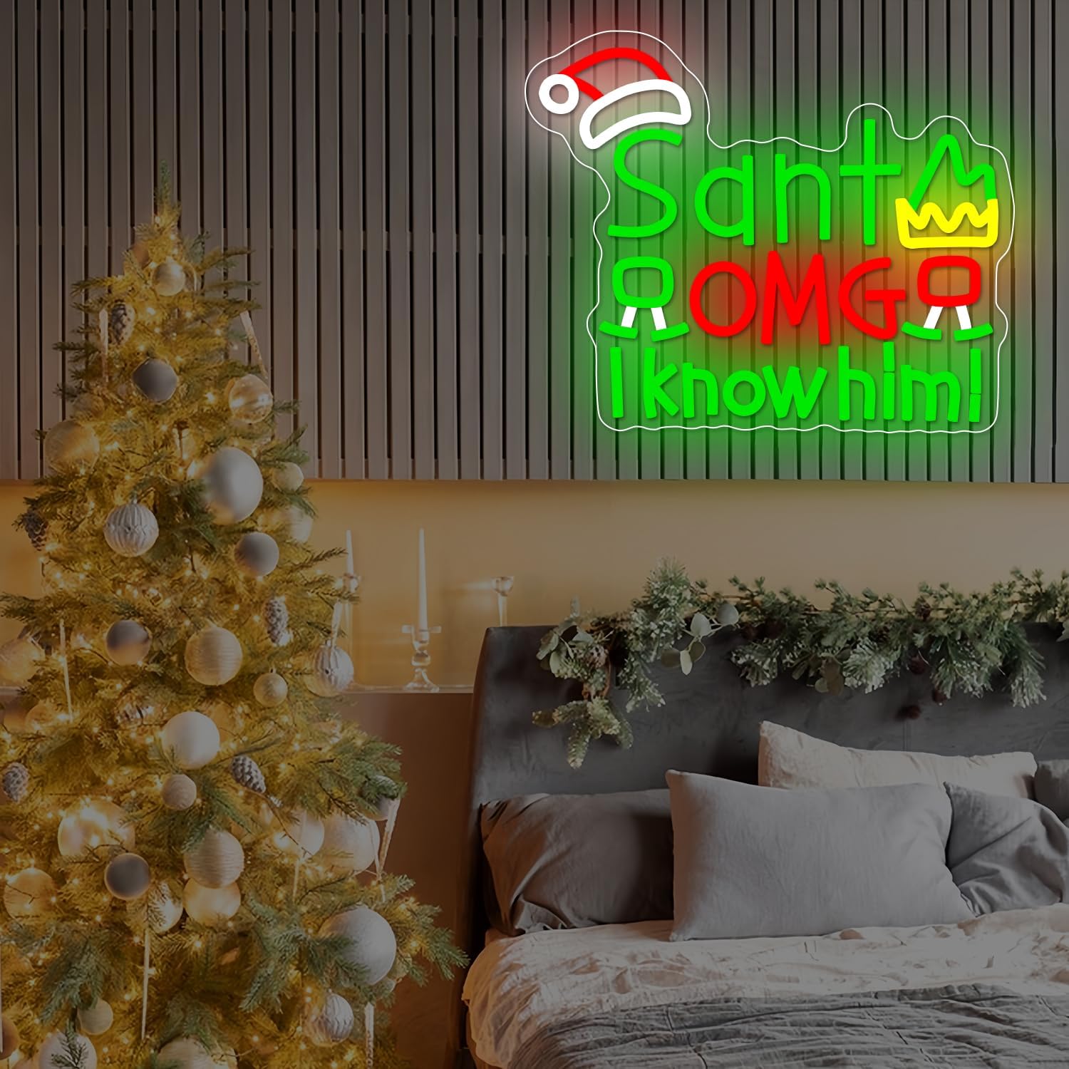 USB 산타 OMG 그 사람을 알고 있어요 네온사인 L - Santa'S Elves Holiday Lighting & Decor Llc 리뷰 및 가격