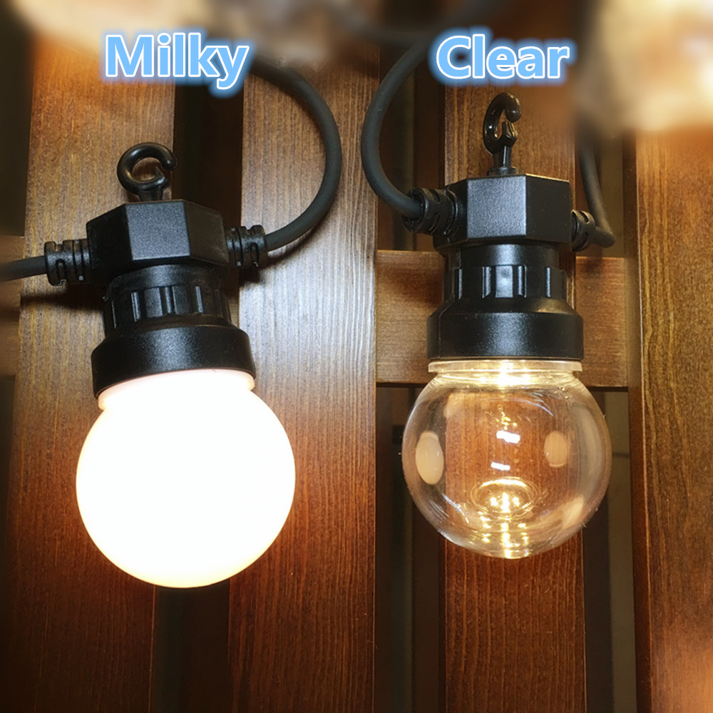 야외 글로브 LED 클리어 볼 스트링 라이트, 웨딩 파 - Outdoor Lighting Wedding Decor 리뷰 및 가격