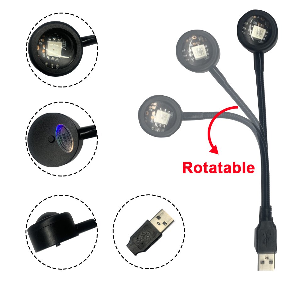 크리 에이 티브 벽 프로젝션 장식 USB LED 일몰  - Lighting Decor Photos 리뷰 및 가격