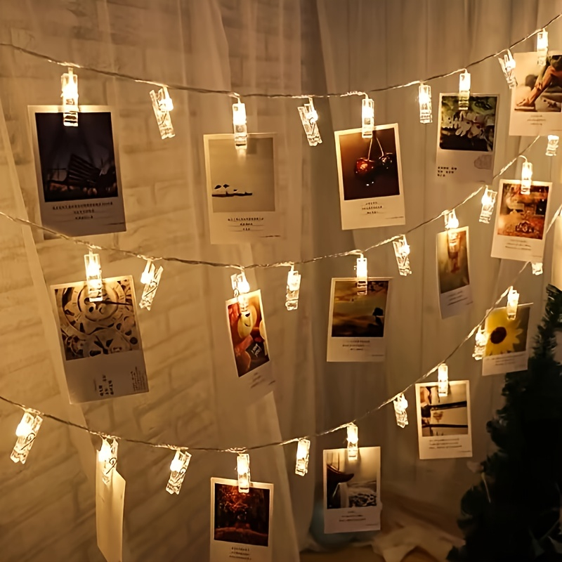 1.5/3/6/10m LED 사진 클립 스트링 라이트  - Lighting Decor Photos 리뷰 및 가격