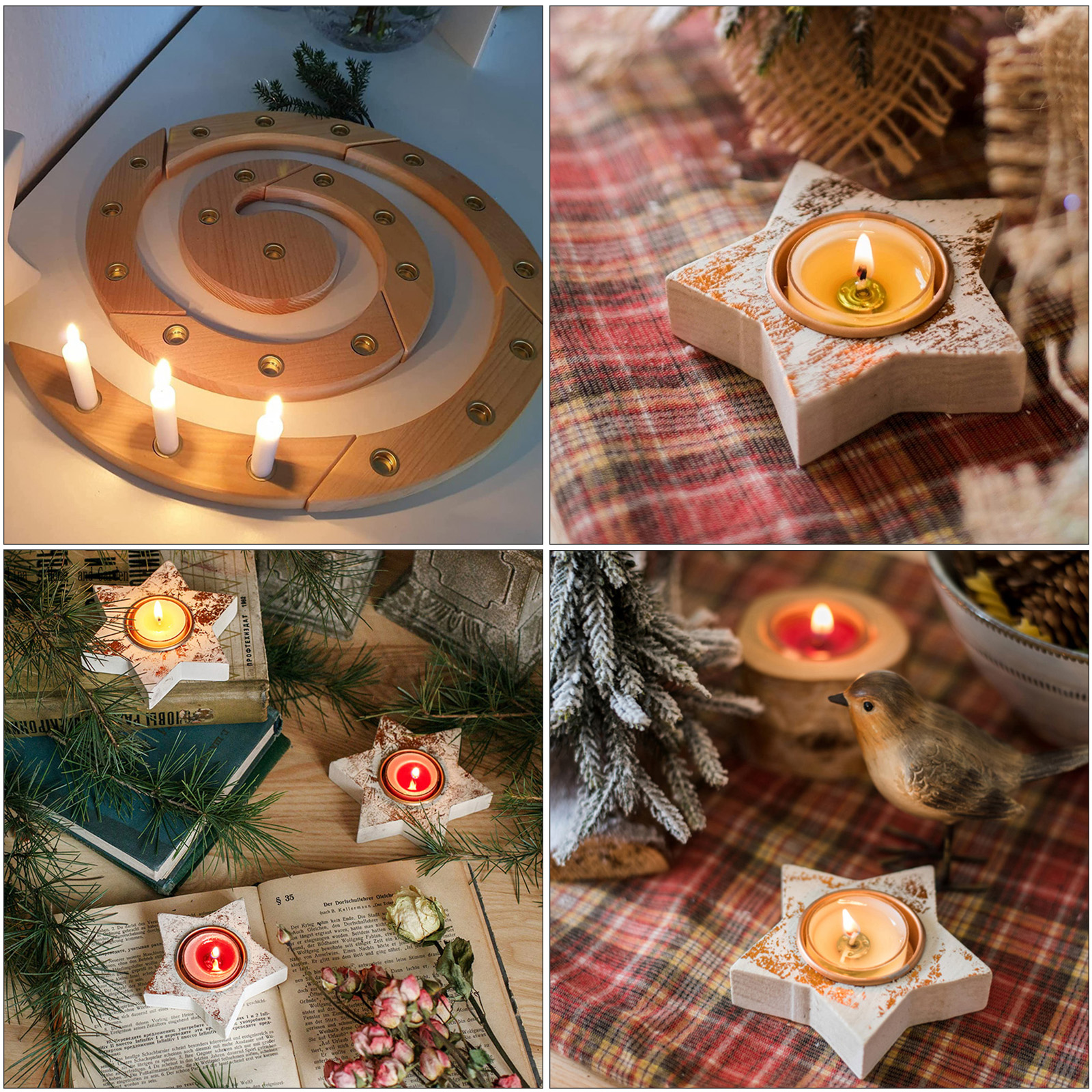 액세서리 촛대 금속 장식 삽입 금속 미니 티 라이트 홀 - Home Decor Lighting Brands 리뷰 및 가격