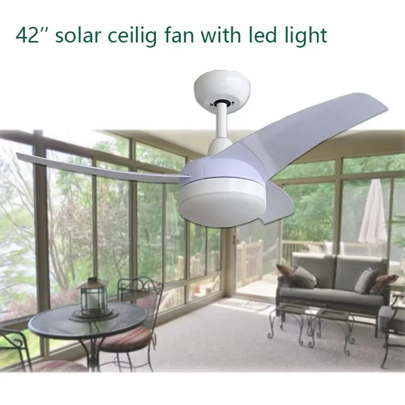 42인치 LED 조명 내장형 태양광 천장 선풍기, 무전 - Homestead Lighting & Decor Oconomowoc 리뷰 및 가격