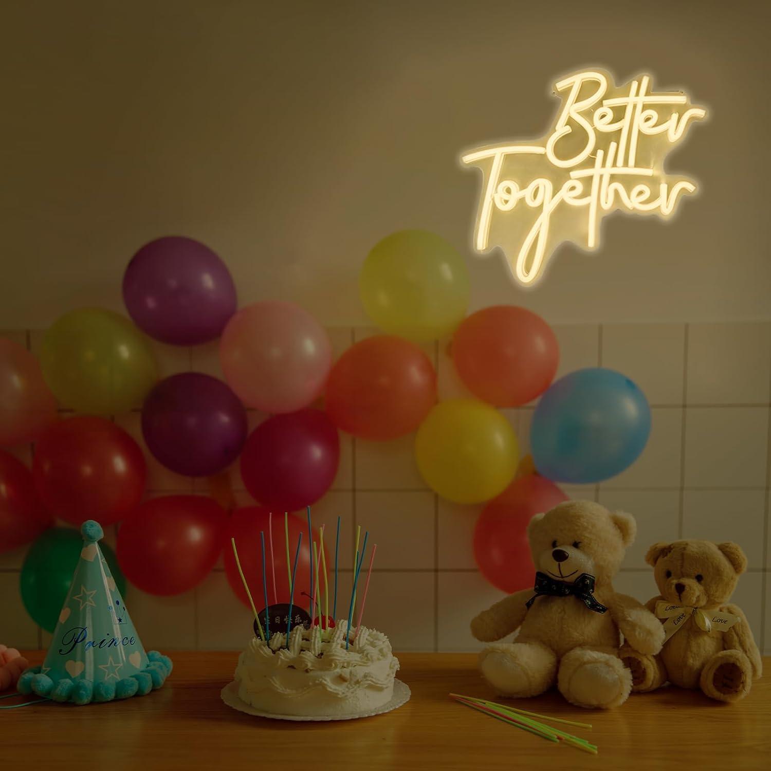 Better Together 네온 사인 USB 디밍이  - Lighting Decor Living Room 리뷰 및 가격