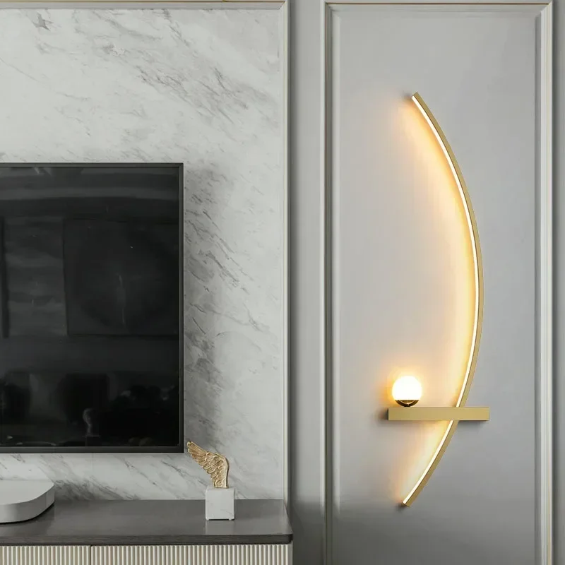 북유럽 LED 벽 램프 줄무늬 벽 조명기구 침실 침대  - Home Decor Lighting Manufacturer 리뷰 및 가격
