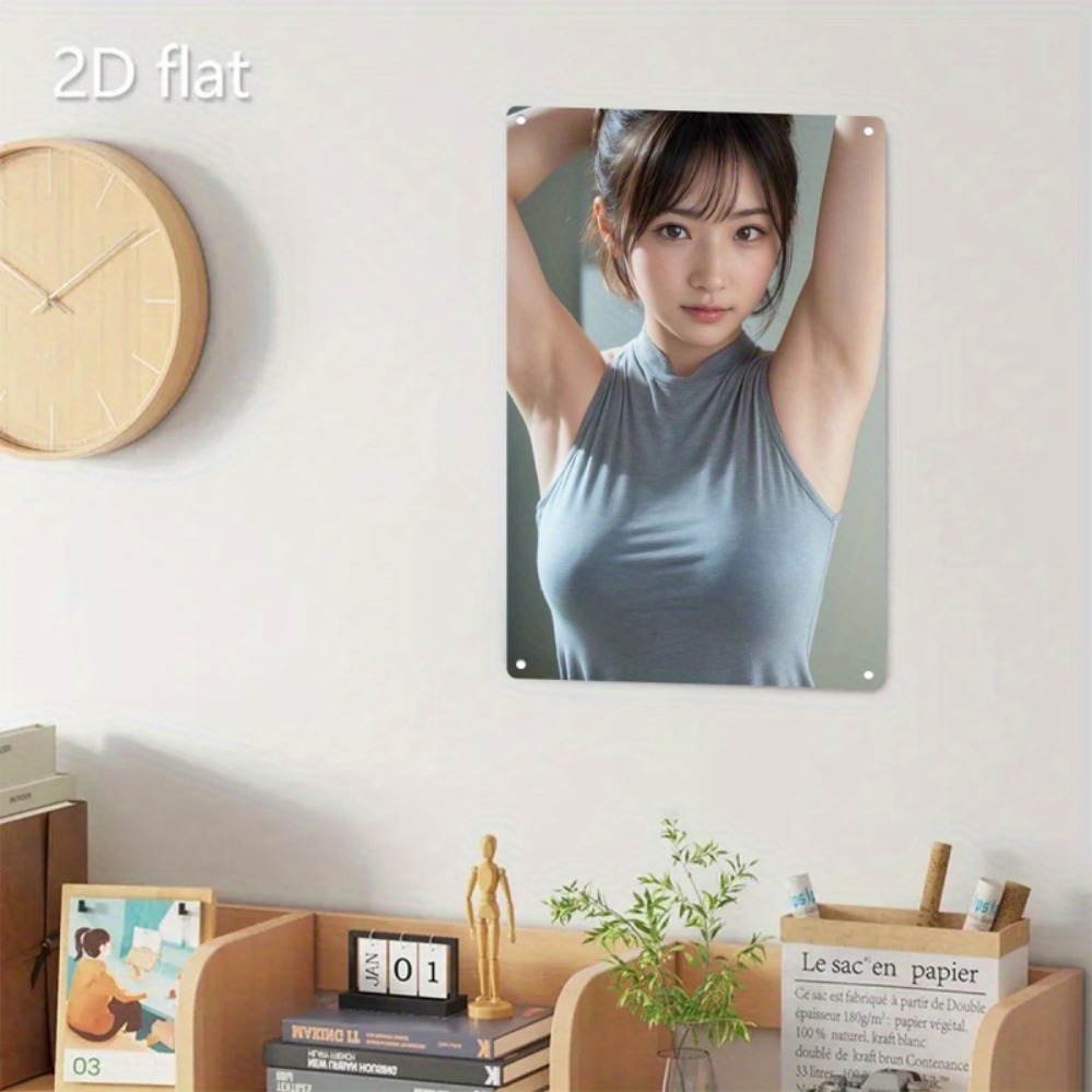 브랜드 메탈 초상화 벽 장식 - 우아한 하늘색 여성 예 - Home Decor Lighting Brands 리뷰 및 가격