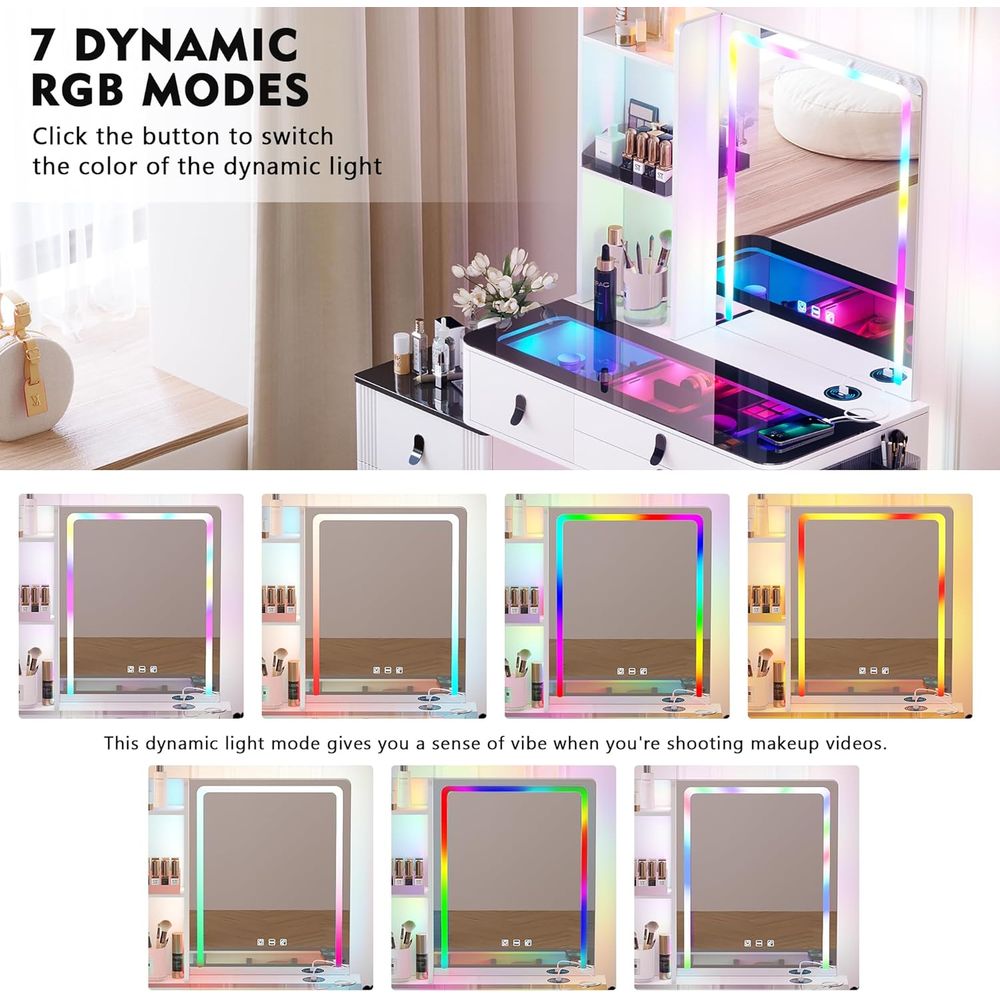 구렉슬 RGB 화장대(무선 충전 스테이션 포함), 조명 - Furniture Lighting & Decor Magazine 리뷰 및 가격