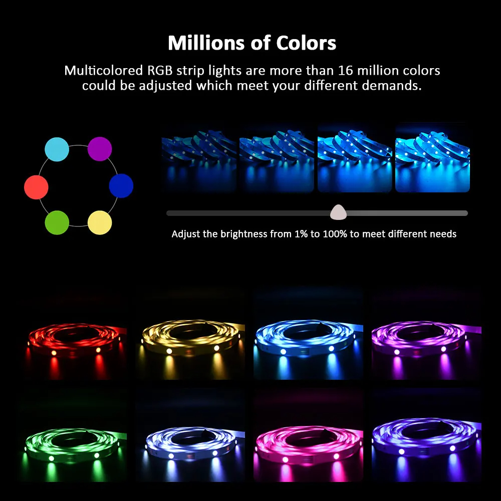 RGB 5050 블루투스 LED 스트립 조명 멀티 컬러 - Lighting Decor For Diwali 리뷰 및 가격
