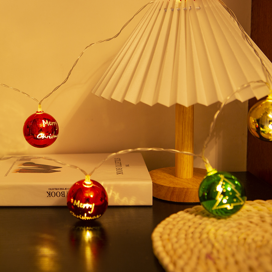 크리스마스 조명 LED 스트링 조명 크리스마스 장식 볼 - Lighting Decor Photos 리뷰 및 가격