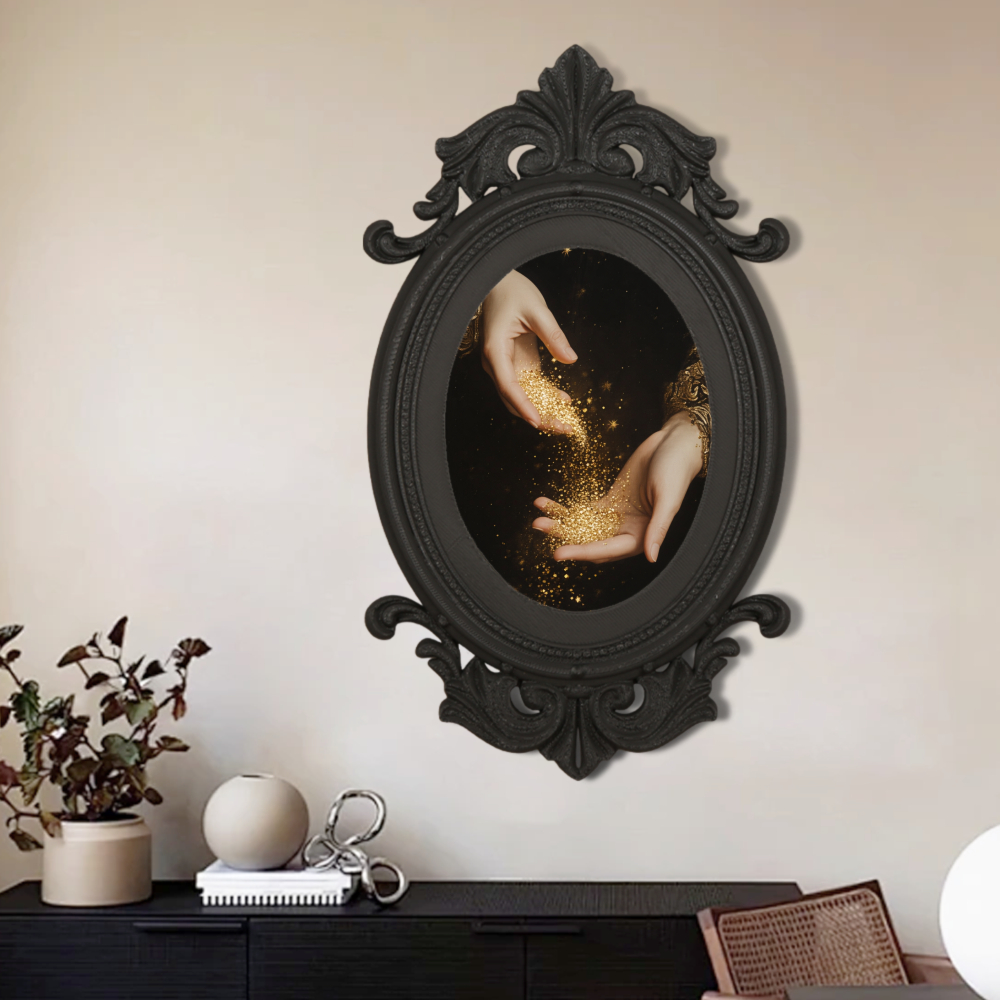 크로스보더 고딕 레트로 조각된 타원형 금장 장식 사진  - Lighting Decor Photos 리뷰 및 가격