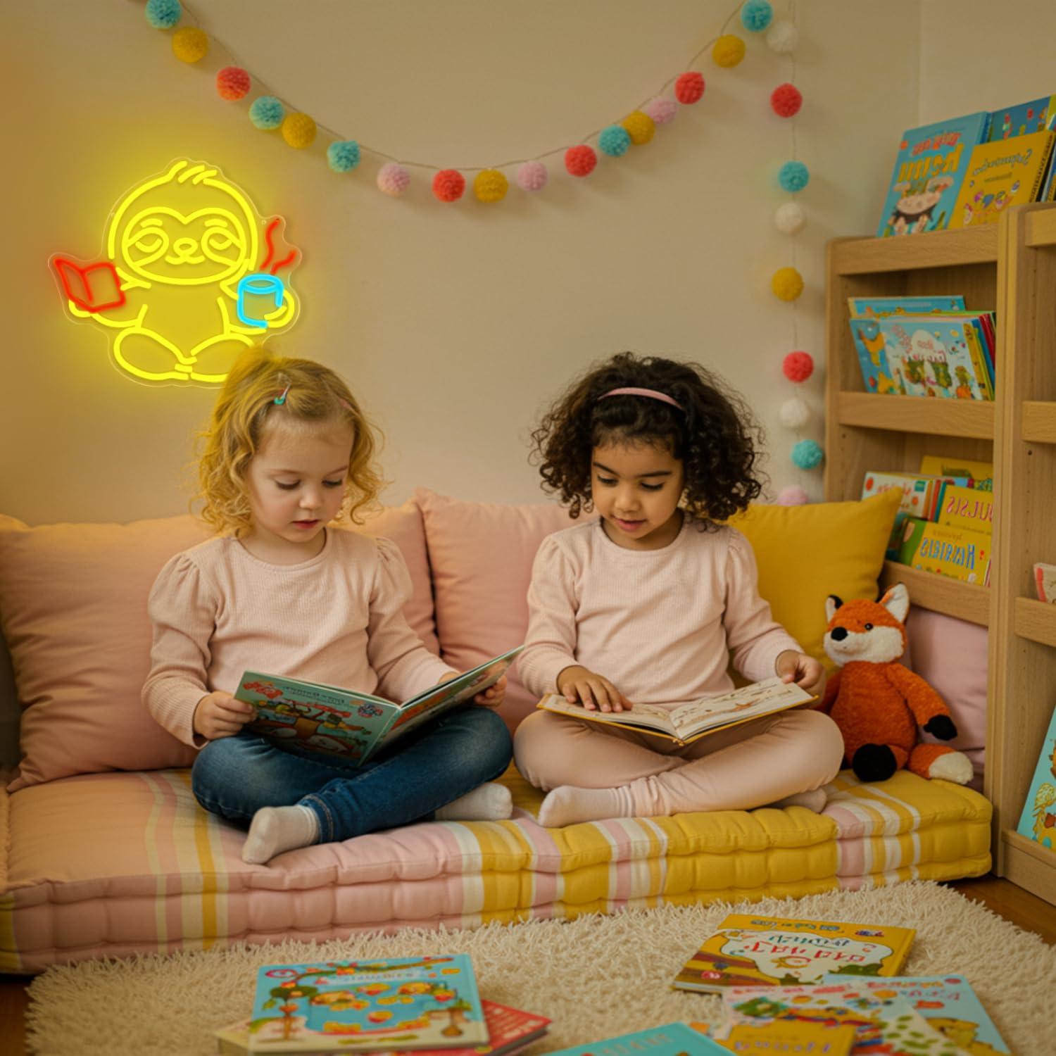 나무늘보 네온사인 USB 디밍 가능 LED 조명 침실  - Lighting Decor Living Room 리뷰 및 가격