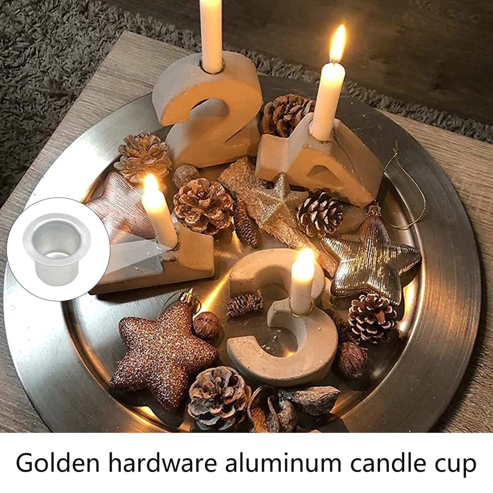 액세서리 촛대 금속 장식 삽입 금속 미니 티 라이트 홀 - Home Decor Lighting Brands 리뷰 및 가격