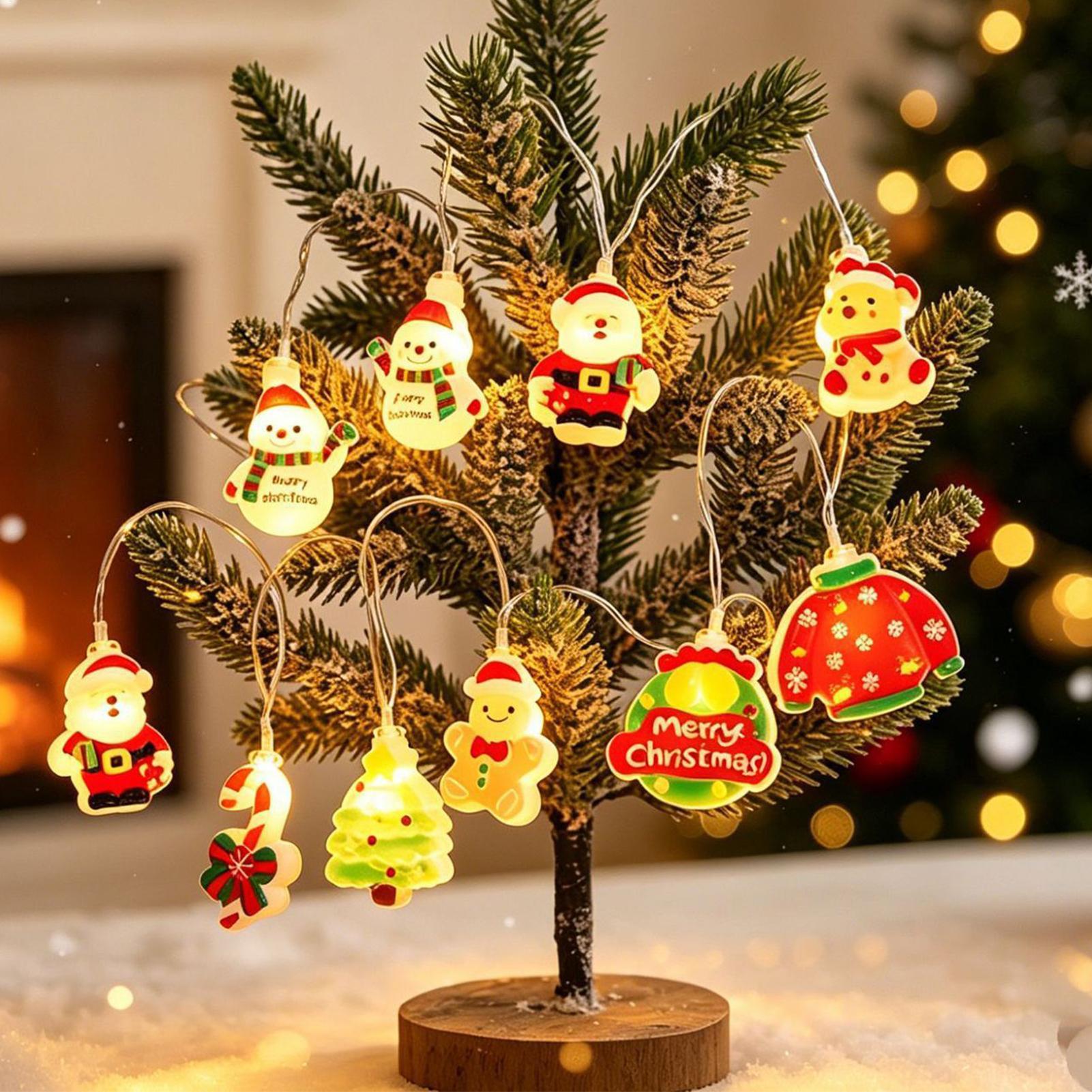 크리스마스 스트링 조명 장식용 방수 LED 산타 조명  - Lighting Tree Decor 리뷰 및 가격