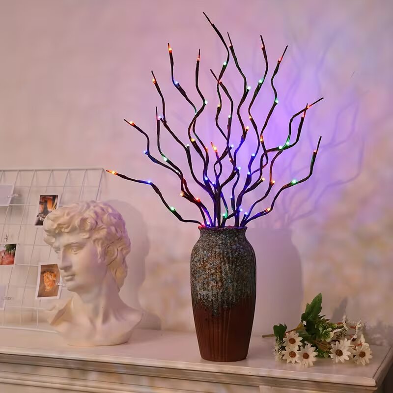 1/2PC 20LED 벚꽃 나무 가지 조명 실내외 홈  - Lighting Tree Decor 리뷰 및 가격