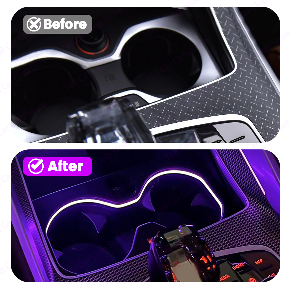 LED 11색 컵홀더 라이트 앰비언트 라이트 BMW X - Lighting Interior Decor 리뷰 및 가격