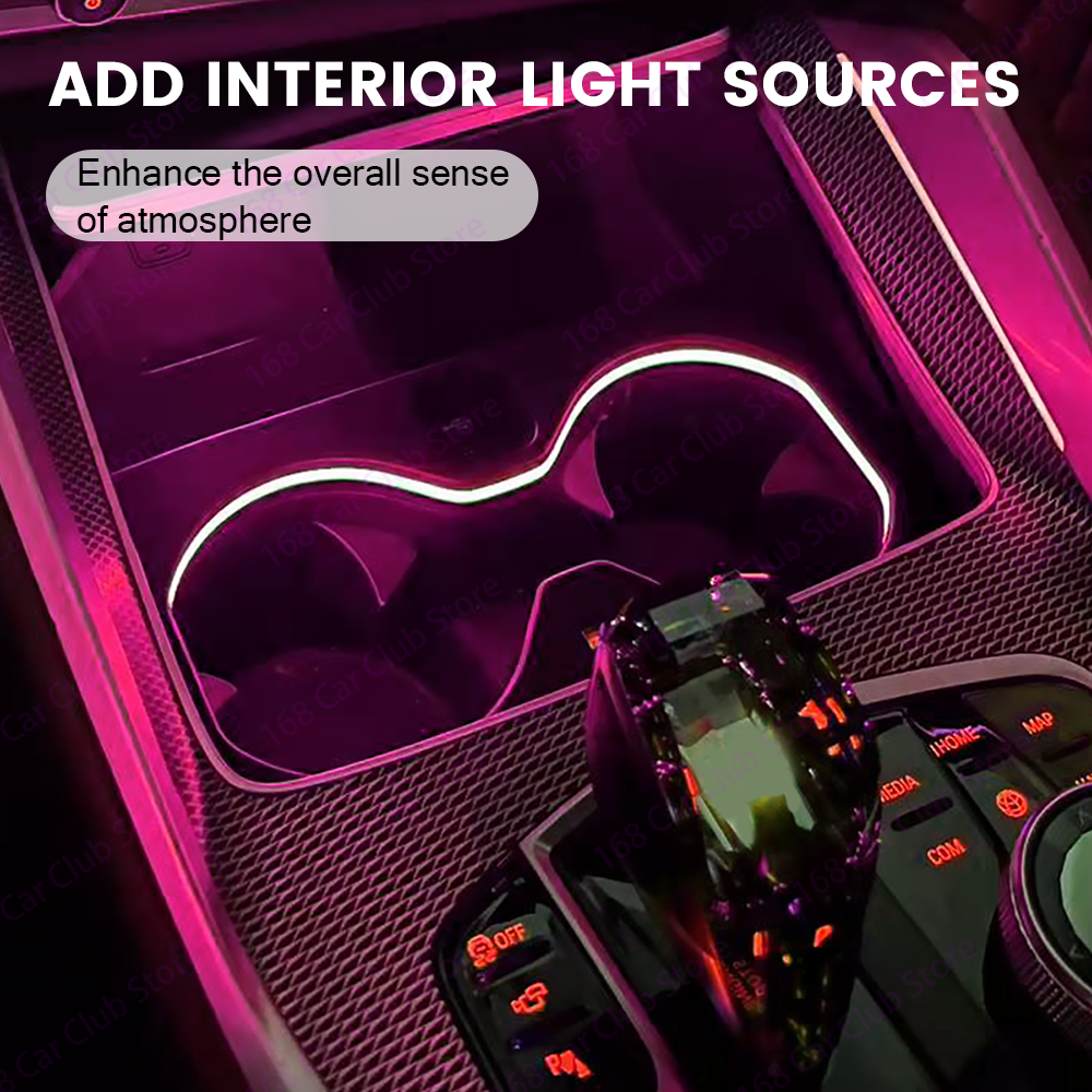 LED 11색 컵홀더 라이트 앰비언트 라이트 BMW X - Lighting Interior Decor 리뷰 및 가격
