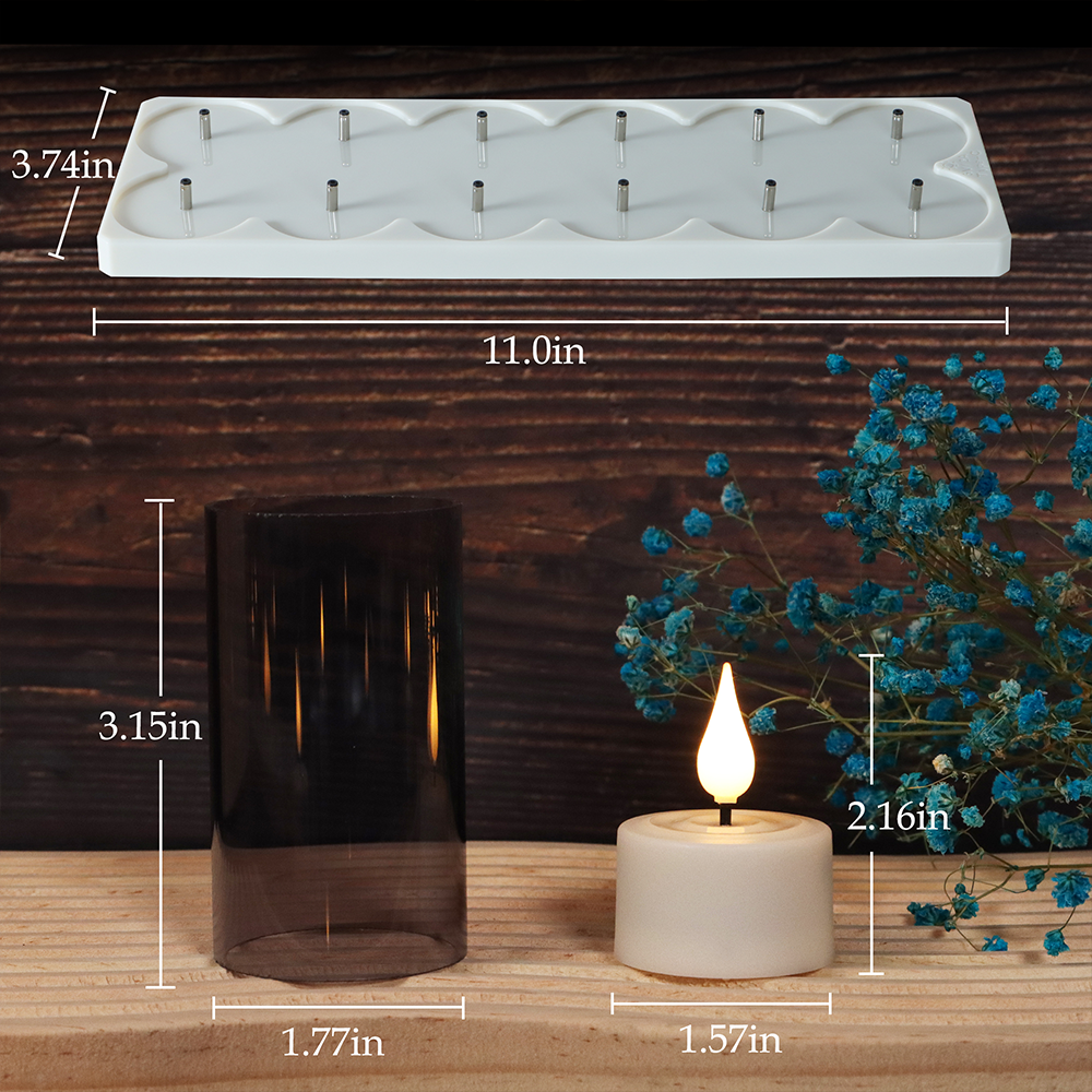 LED 캔들 라이트 충전식 무불꽃 양초 타이머 리모컨  - Lighting Decor Living Room 리뷰 및 가격