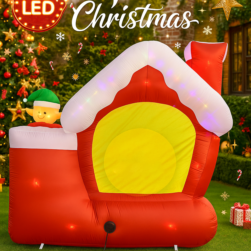 7피트 대형 크리스마스 풍선 산타클로스 장난감 엘프 하 - Santa'S Elves Holiday Lighting & Decor Llc 리뷰 및 가격