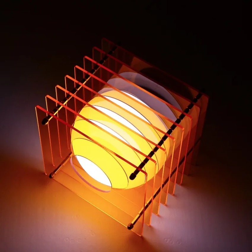 DIY 달 모양 램프 아크릴 천겹 램프 데스크탑 장식품 - Room Decor Lighting Lamp 리뷰 및 가격